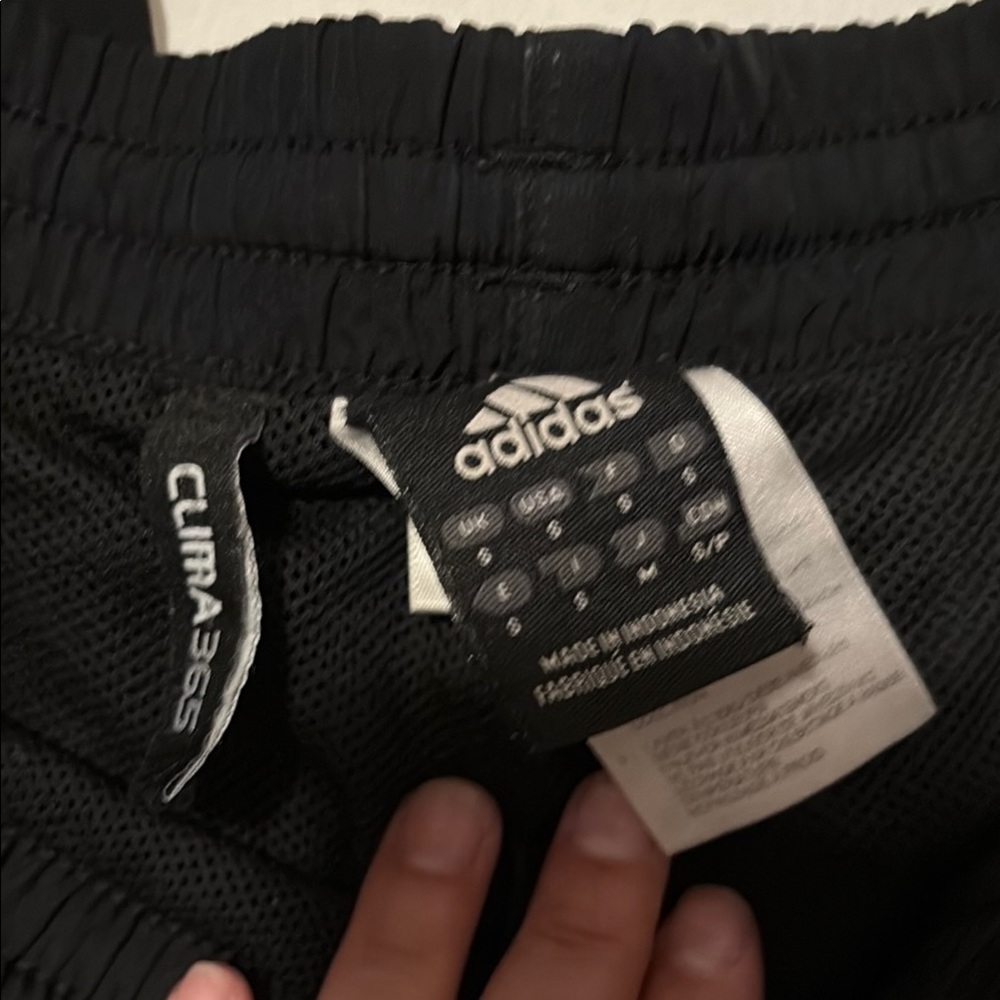 Adidas Black Joggers with White Stripes. Active wear - Picture 2 of 7